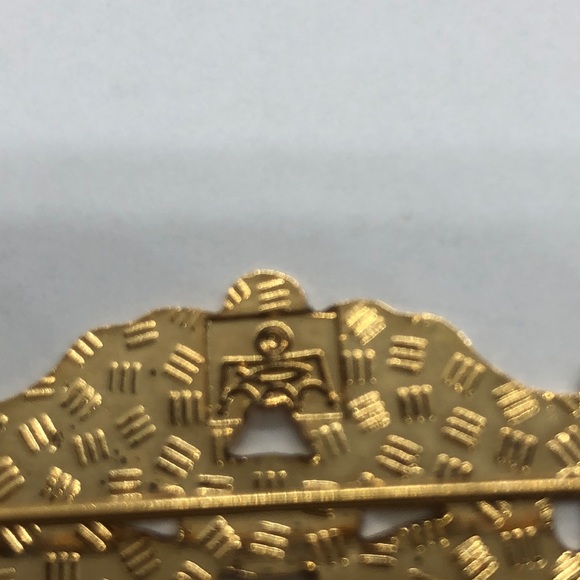 VTG 80s Brooch Cloisonné Enamel Statement Pin - Picture 4 of 4